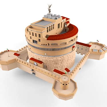 Marvel of Rome: Castel Sant'Angelo 3D model image 1 