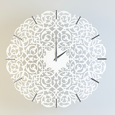 Elegant Home Wall Clock 3D model image 1 