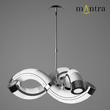 Mantra Guss Chandelier - Elegant Illumination 3D model image 1 