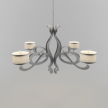 Elegant Giusti Portos Chandelier 3D model image 1 