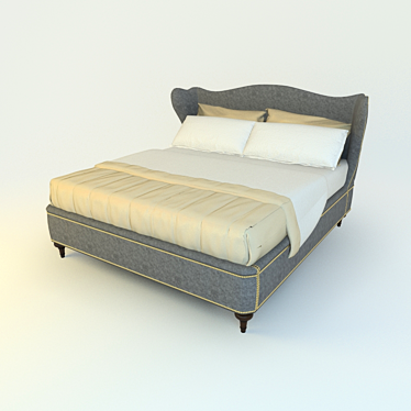 High-Quality Hickory White Furniture 3D model image 1 