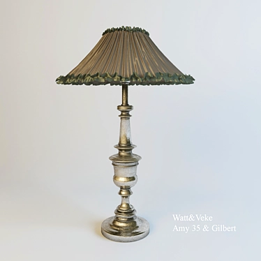 Autumn Collection: Amy 35 & Gilbert Lamp Set 3D model image 1 