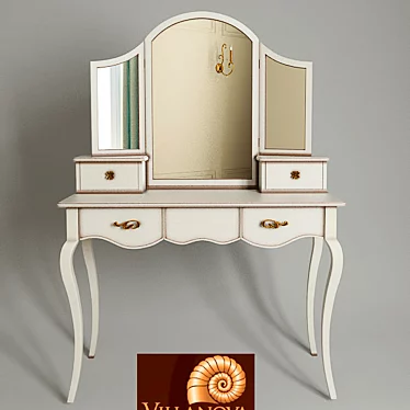 Classic Elegance: Capri Dressing Table 3D model image 1 