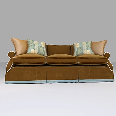 Classic American Sofa 3D model image 1 