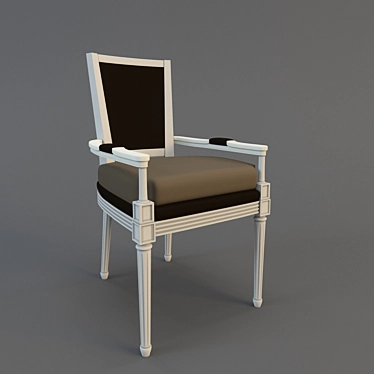 Breteuil Chair with Handles 3D model image 1 