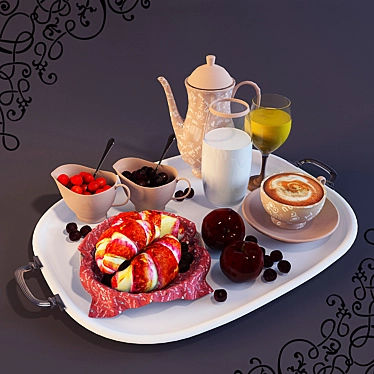 Rise and Dine: Breakfast Bliss 3D model image 1 