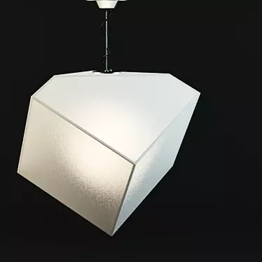 Sleek Edge Pendant Light 3D model image 1 