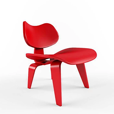 Stylish MGM Plastic Chair 3D model image 1 