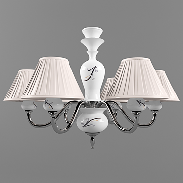 Elegant Crystal Chandelier: ARTE Lamp 3D model image 1 