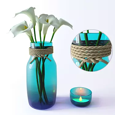 Vase Palm Green