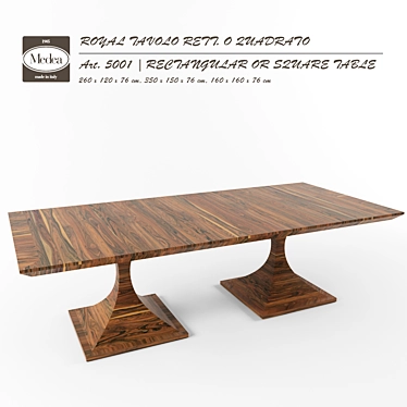 Table ROYAL TAVOLO RETT. O QUADRATO from Medea factory