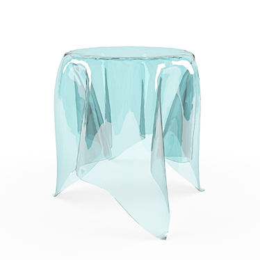 Sleek Glass Table 3D model image 1 