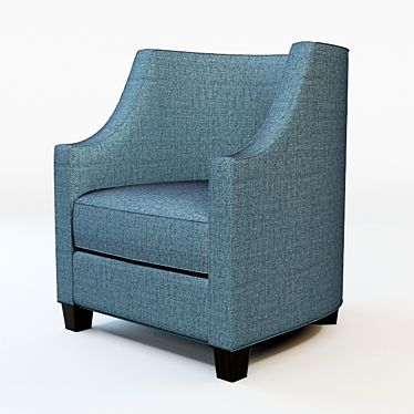 Elegant Lounge Chair: Stylish Seating Solution 3D model image 1 