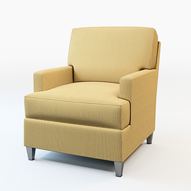 ErgoCozy Reading Chair 3D model image 1 