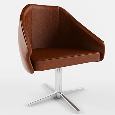 Modern Leather Office Chair 3D model image 1 