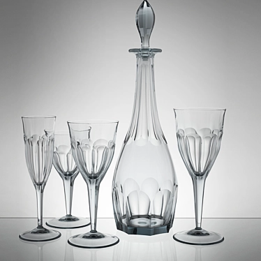 Elegant Moser Marienbad Glass 3D model image 1 