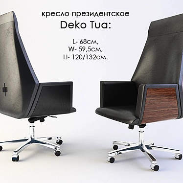 Deko Tua: Modern, Comfortable Armchair 3D model image 1 