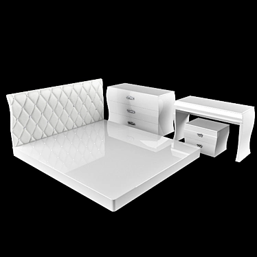 Elegant MILAN Bedroom Set 3D model image 1 