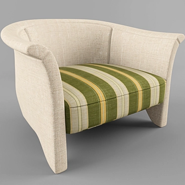 Cozy Comfort Chair 3D model image 1 