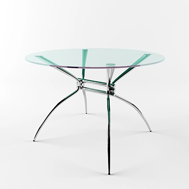 Modern Metal Dining Table: Effezeta T880 3D model image 1 
