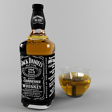 Premium Whiskey Blend 3D model image 1 