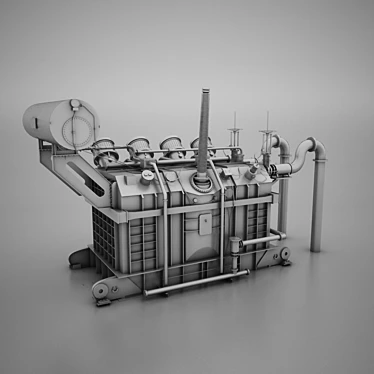 High-Efficiency Power Generator 3D model image 1 