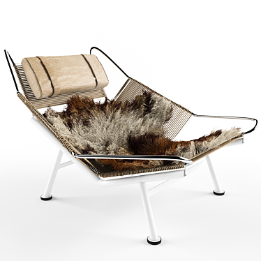 Danish Delight: Flag Halyard Chair 3D model image 1 