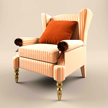 Classic Style Armchair Siegfrid 3D model image 1 