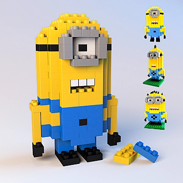 Minions LEGO Toy 3D model image 1 