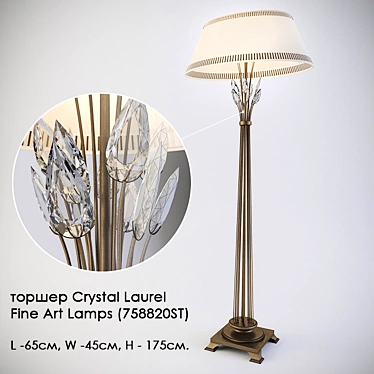 floor lamp Crystal Laurel Fine Art Lamps (758820ST)
