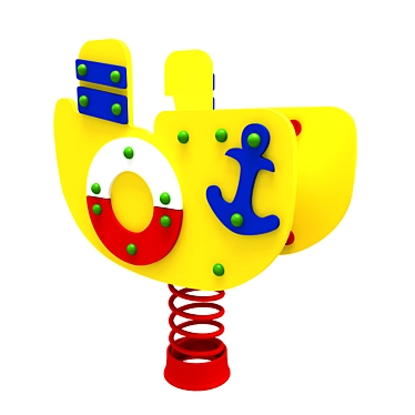 Springy Swing for Kids Playground 3D model image 1 