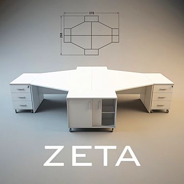 ZETA Staff Furniture 3D model image 1 