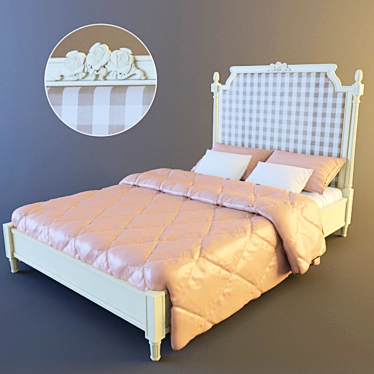 Dreamy Dolce Rosa Bed 3D model image 1 