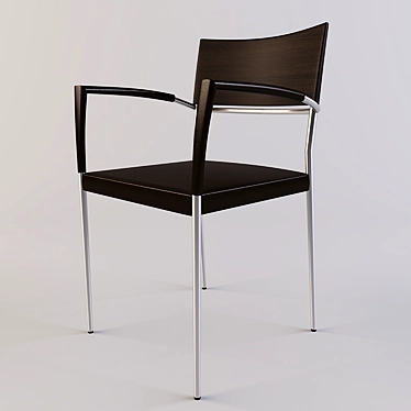 Elegant Montbel Armchair: Timeless Design 3D model image 1 