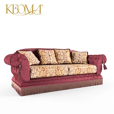 KEOMA Otello Sofa: Italian Elegance in Your Living Room 3D model image 1 