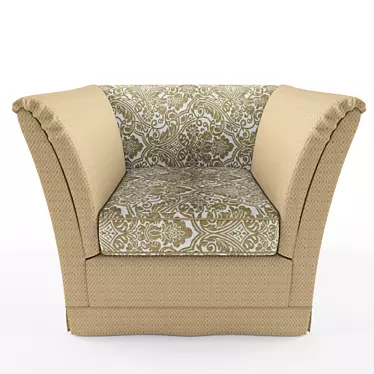 Elegant Versace Armchair 3D model image 1 