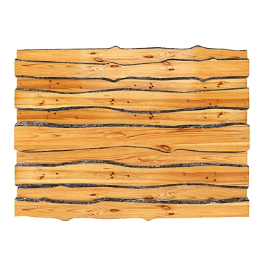 Natural Timber Board 3D model image 1 