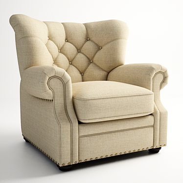 Rockford Recliner: Stylish Comfort 3D model image 1 