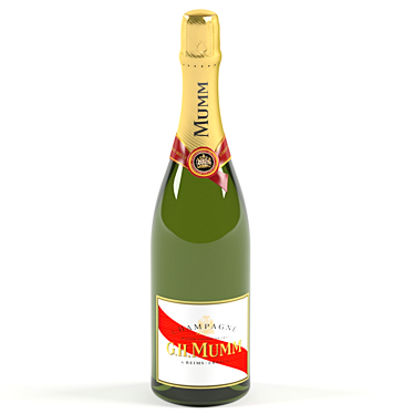 Mumm Cordon Rouge: Luxury Champagne 3D model image 1 
