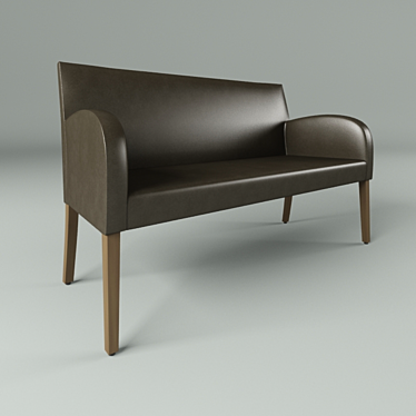 Sandalyeci Iber 2: Modern Leather Chair 3D model image 1 