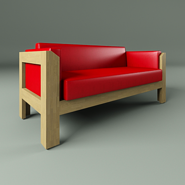 Title: Sandalyeci Wooden Modern Chair 3D model image 1 