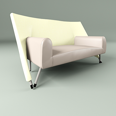 Asymmetric Torso Sofa 3D model image 1 