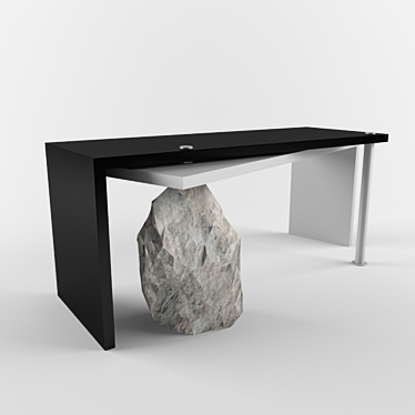 Elegant Executive Office Table 3D model image 1 
