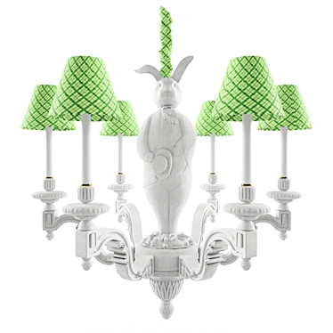 Wonderland-inspired Chandelier 3D model image 1 