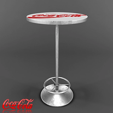 Coca Cola Bar Table 3D model image 1 