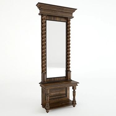 Console Mirror 3D model image 1 