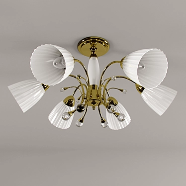 Elegance in Light: Charming Chandelier 3D model image 1 