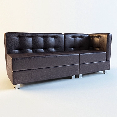 Modern Comfort: Aoyama Sofa 3D model image 1 