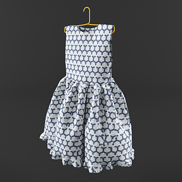 Title: Kids Texture Dress 3D model image 1 