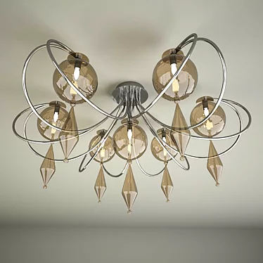 Luxurious Ceiling Light: Cangini Tucci Globo 3D model image 1 